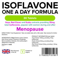 Lindens SOYA Isoflavones | 30 1-A-DayTablets | Red Clover, Kudzu, Menopause, Hormone Balance | Vegan Formula (1 Months Supply) | Made in The UK, Letterbox Friendly
