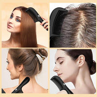 Neyeau 3 Pcs Scalp Comb for Dandruff,Pressable Scalp Sweep Detoxing Comb,Fine Tooth and Head Lice brush for Women Men Scalp Massage Refreshing
