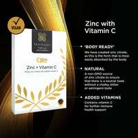 Healthspan Elite Zinc & Vitamin C (6 months’ supply) | 15mg Zinc & 80mg Vitamin C to support your immune health | All Blacks Official Partner | Easy swallow tablets | Informed Sport Accredited | Vegan
