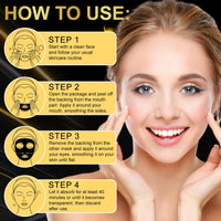 Buyourtaste Advanced Snail Mucin Glass Glow Hydrogel Face Masks, 4Pcs Collagen Face Mask, Snail Mucin Serum Mask, Snail Mucin Face Mask, Hydrating, Soothing & Firming, Brighten Skin, Reduce Fine Lines