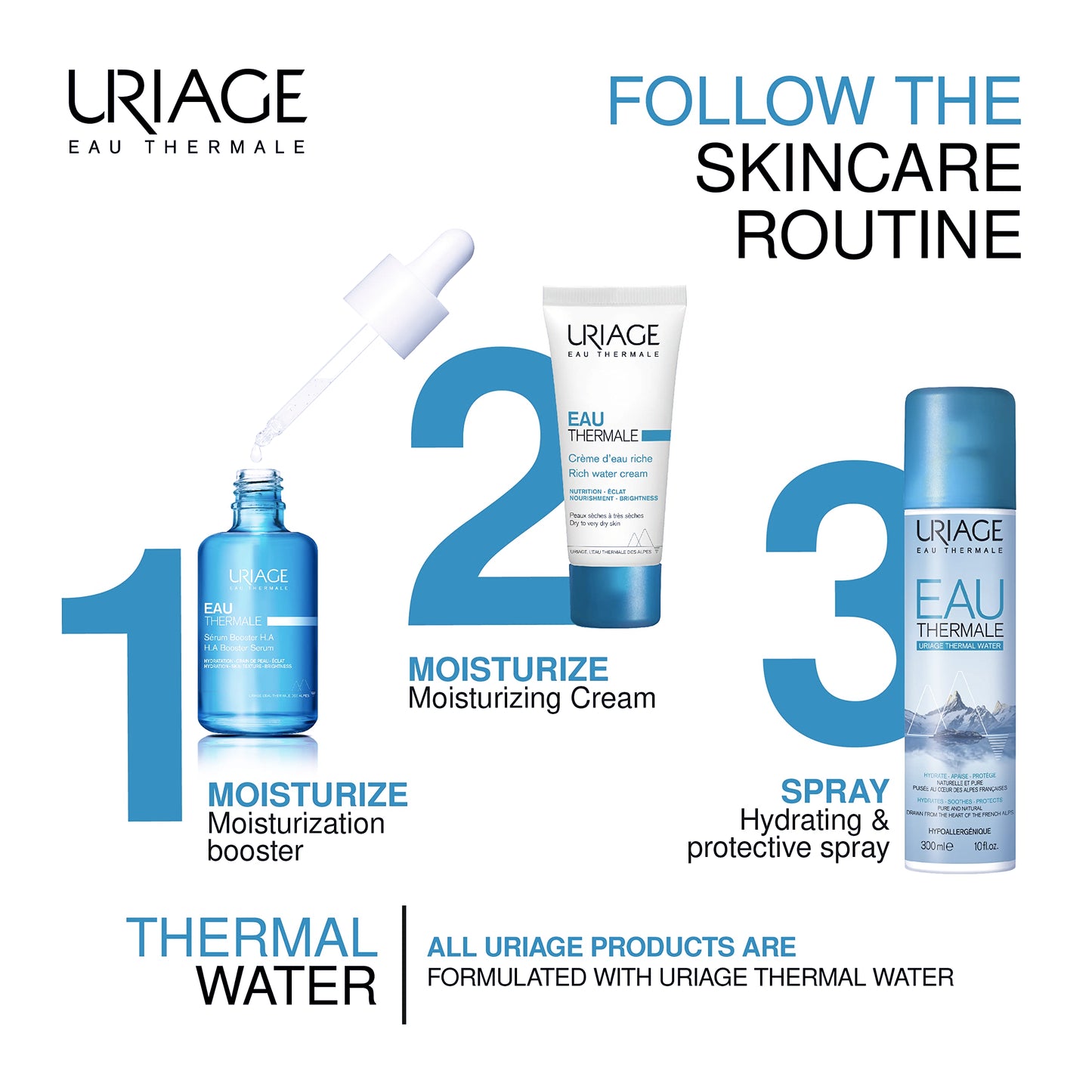 Uriage Thermal Water, 300 ml, (Pack of 1)