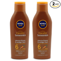 Nivea Sun Carotene SPF 6 Sun Milk, 2 Pack (2 x 200 ml)