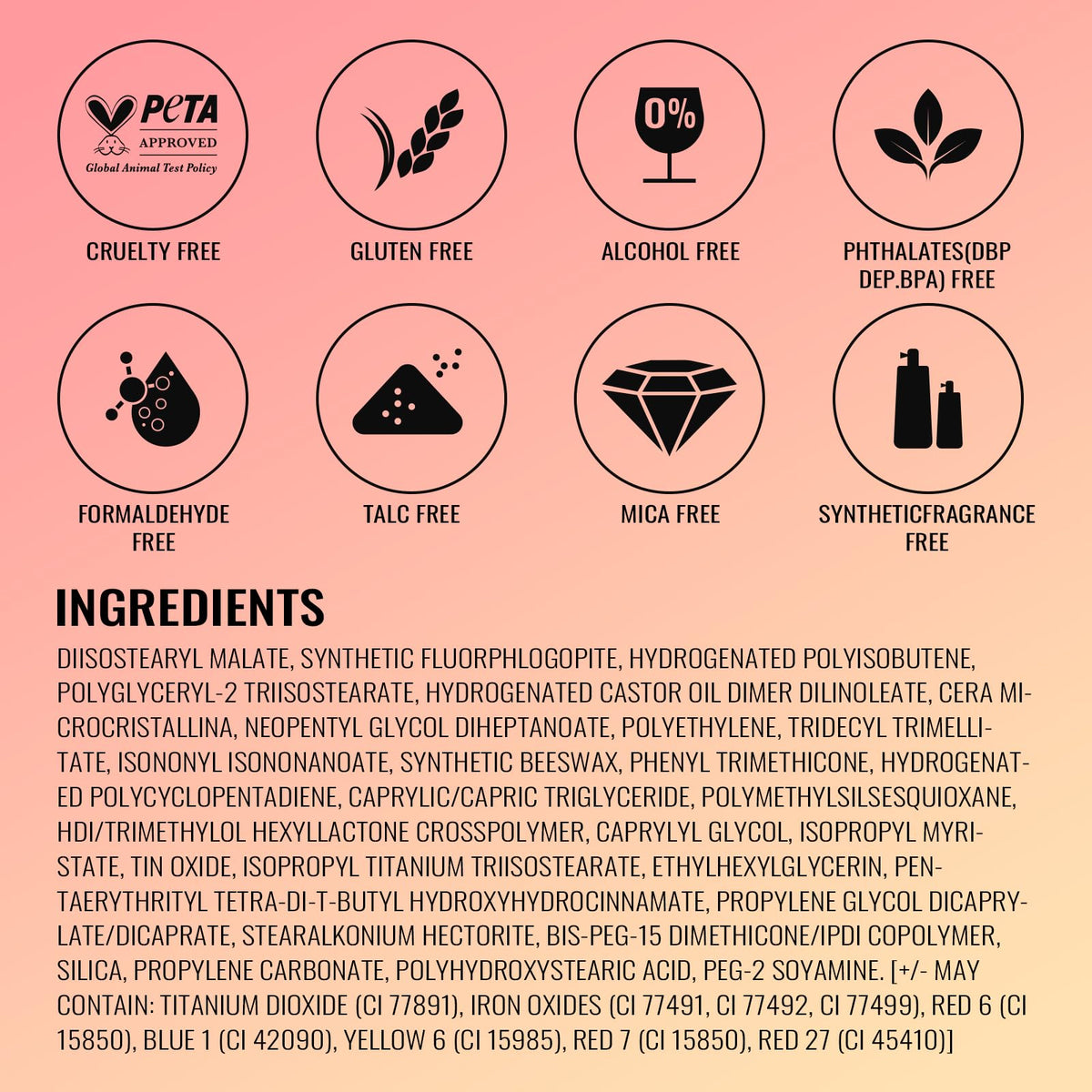 Oulac OULAC Metallic Shine Glitter Lipstick, Purple High Impact Lipcolor, Lightweight Soft and Ultra Hydrating, Long Lasting, Vegan & Cruelty-Free, Full-Coverage Lip Color 4.3 g/0.15 oz Love Particle(03)