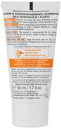 Pharmaceris S Spectrum Protect Broad Spectrum Sun Protection Cream SPF50+ 50ml