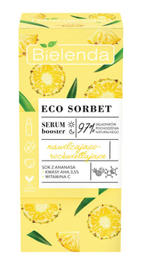 Bielenda - ECO SORBET - Moisturizing and brightening face booster serum - Pineapple - 30 ml