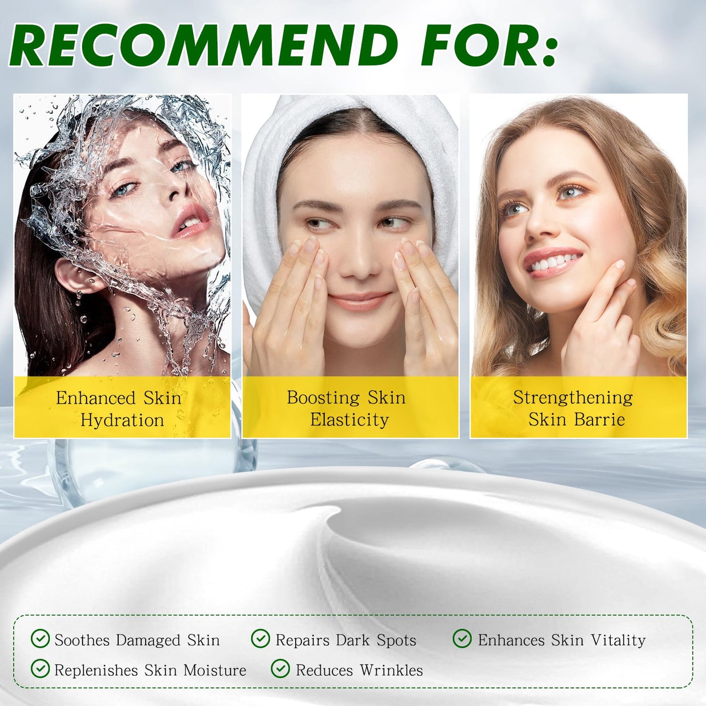 Advanced Snail Mucin 92% Power Repairing Essence, 3.52 oz/100g Snail 92 All in one Face Serum Cream With Snail Secretion Filtrate, Improve Dull Skin | Anti-Aging | Deep & Intense Hydration