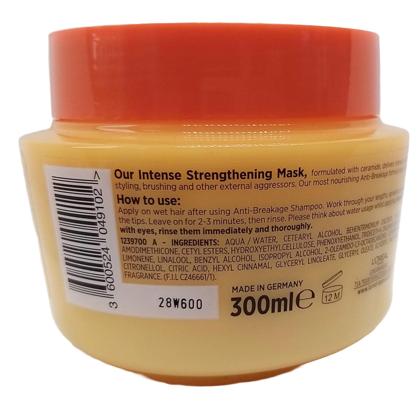 L'OREAL Paris ELVIVE Anti-Breakage Intense Strengthening Hair Mask 300ml