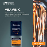 Bielenda Only For Men - Stimulates The Epidermis Effectively Eliminates Signs Of Fatigue Caused By Lack Of Sleep, Stress, Unhealthy Lifestyle - Only For Men Cream Extra Energy - 50 ml