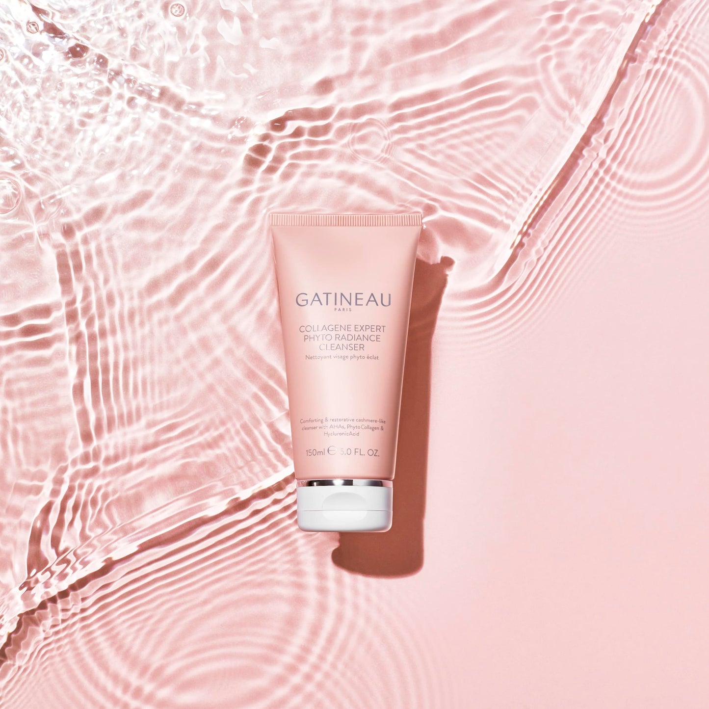 Gatineau - Collagene Expert Phyto Radiance Cleanser, Gentle Exfoliating Face Cleanser and Toner, Hydrating with Hyaluronic Acid (150ml)