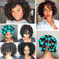Perm Rods Jumbo, 18 pcs Extra Large Size Hair Rollers for Natural Hair Long Short Hair Styling Tool Hair Curlers