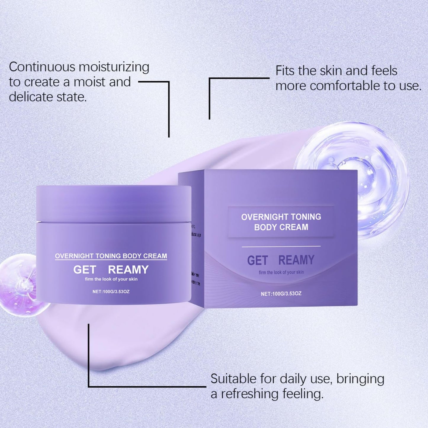 SingHao 100g Overnight Toning Body Firming Cream,F/irming Body Lotion,Anti-Wrinkle Skin Tightening C/ream,Fi/rming Cr/eam for Loose S/kin,Skin Firming Body Cre/am,Overnight Toning Whip,Anti Wrinkle Cream