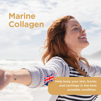healthspan Healthspan Marine Collagen 500mg (120 Tablets) | Hydrolysed Type I Marine Collagen | Support Your Skin, Bones & Joints | Added Benefits for Skin & Beauty | with Vitamin C
