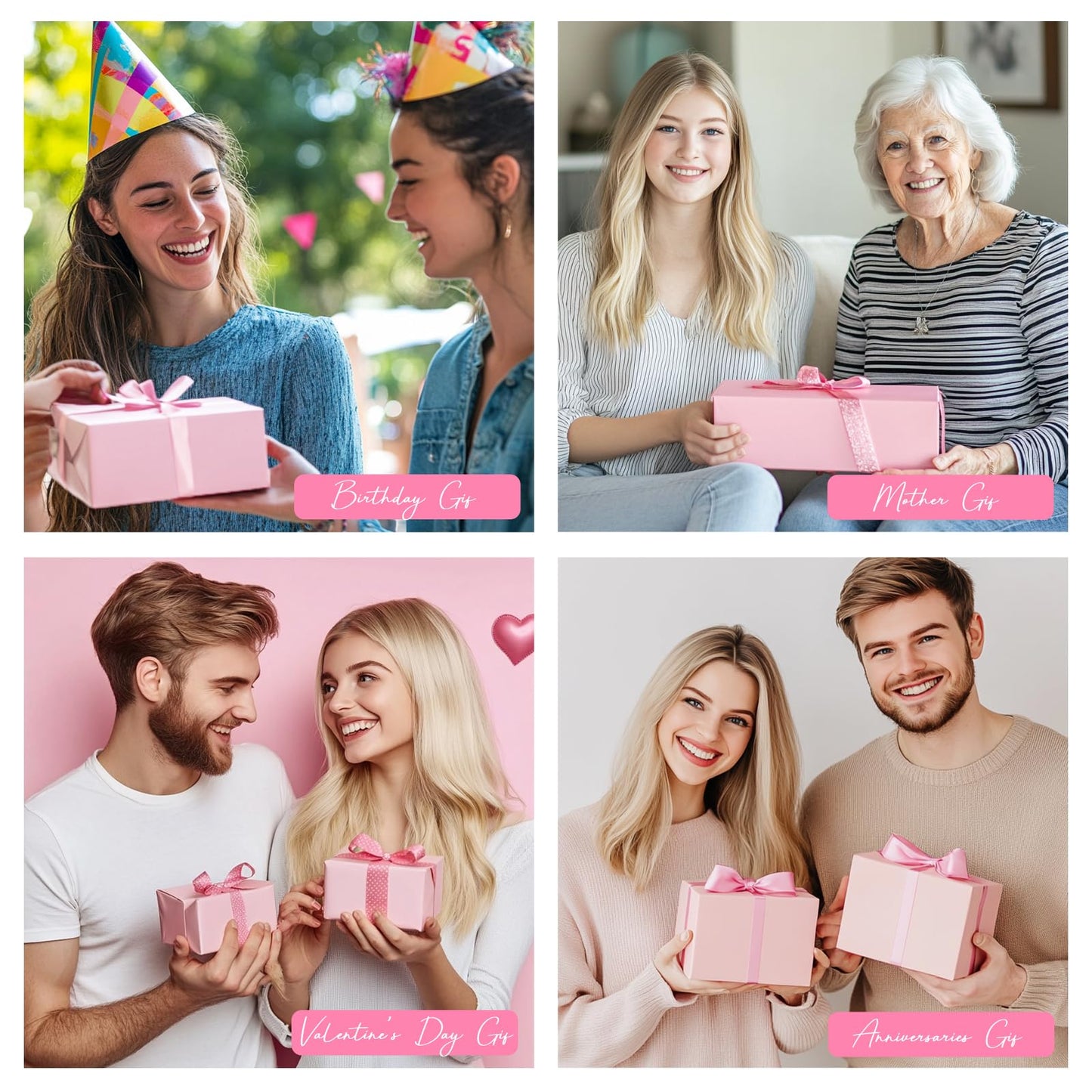 LAIKOU Face Mask Skincare Set, 24 Pcs Pamper Gifts for Women, 3 x Face Masks, 5 x Sleeping Masks, 6 x Mud Masks, 4 x Face Creams, 4 x Eye & 2 x Lip Masks, Care Package Gift Sets for Her Teenage Girls