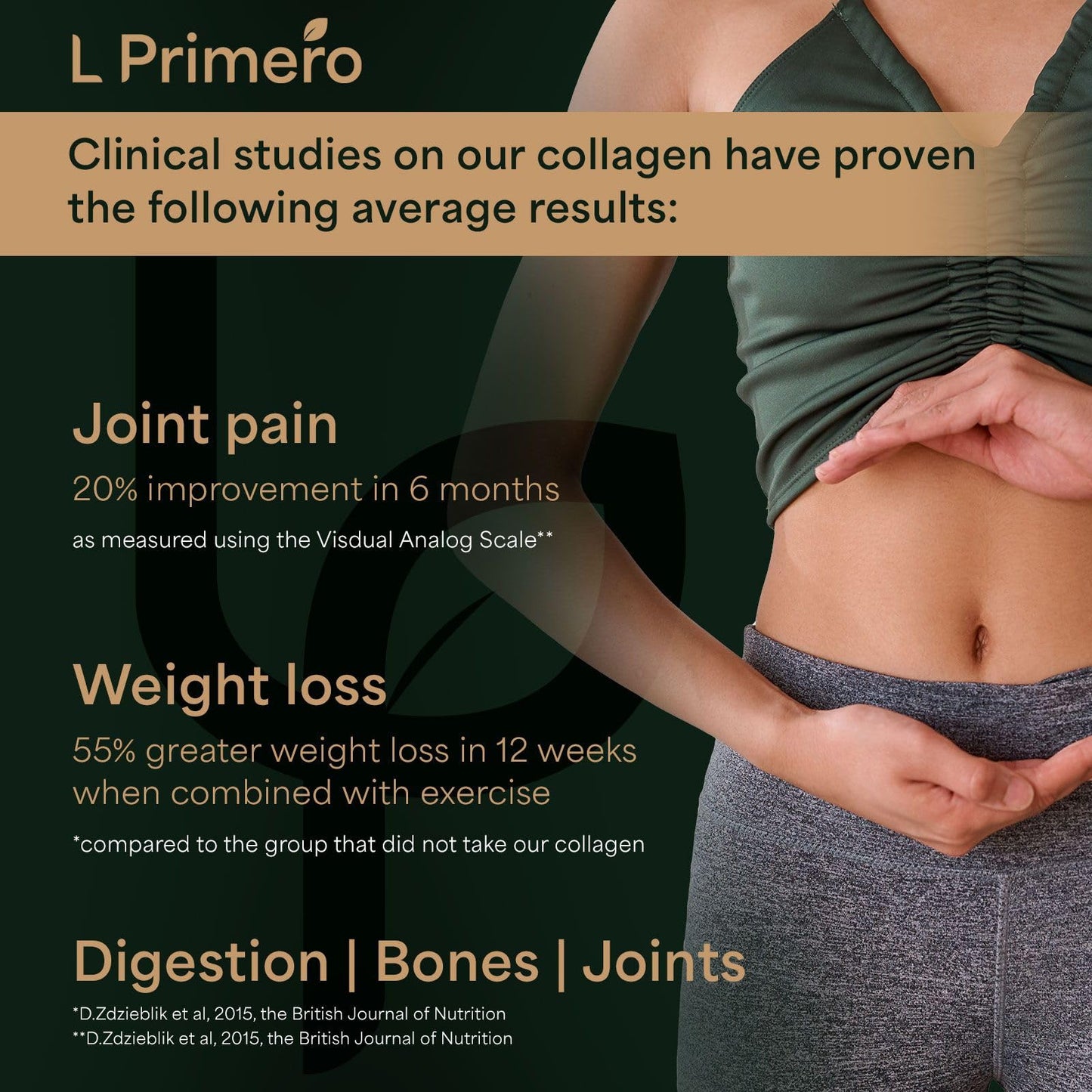 L Primero Collagen Peptides Powder 400g, Hydrolysed Unflavoured, Grass-Fed Bovine Bioactive Protein, Highly absorbable 18 Amino Acids, Keto