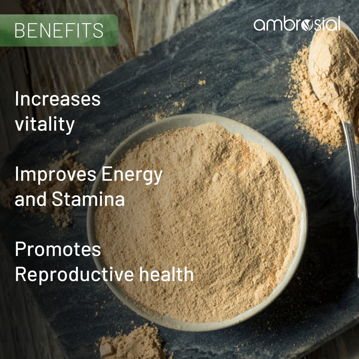 AMBROSIAL Ambrosial Maca Root Capsules for Women & Men | High Strength 500 mg Maca Powder per Capsule | Supports Building Stamina & Energy (Pack of 1-60 Capsules)