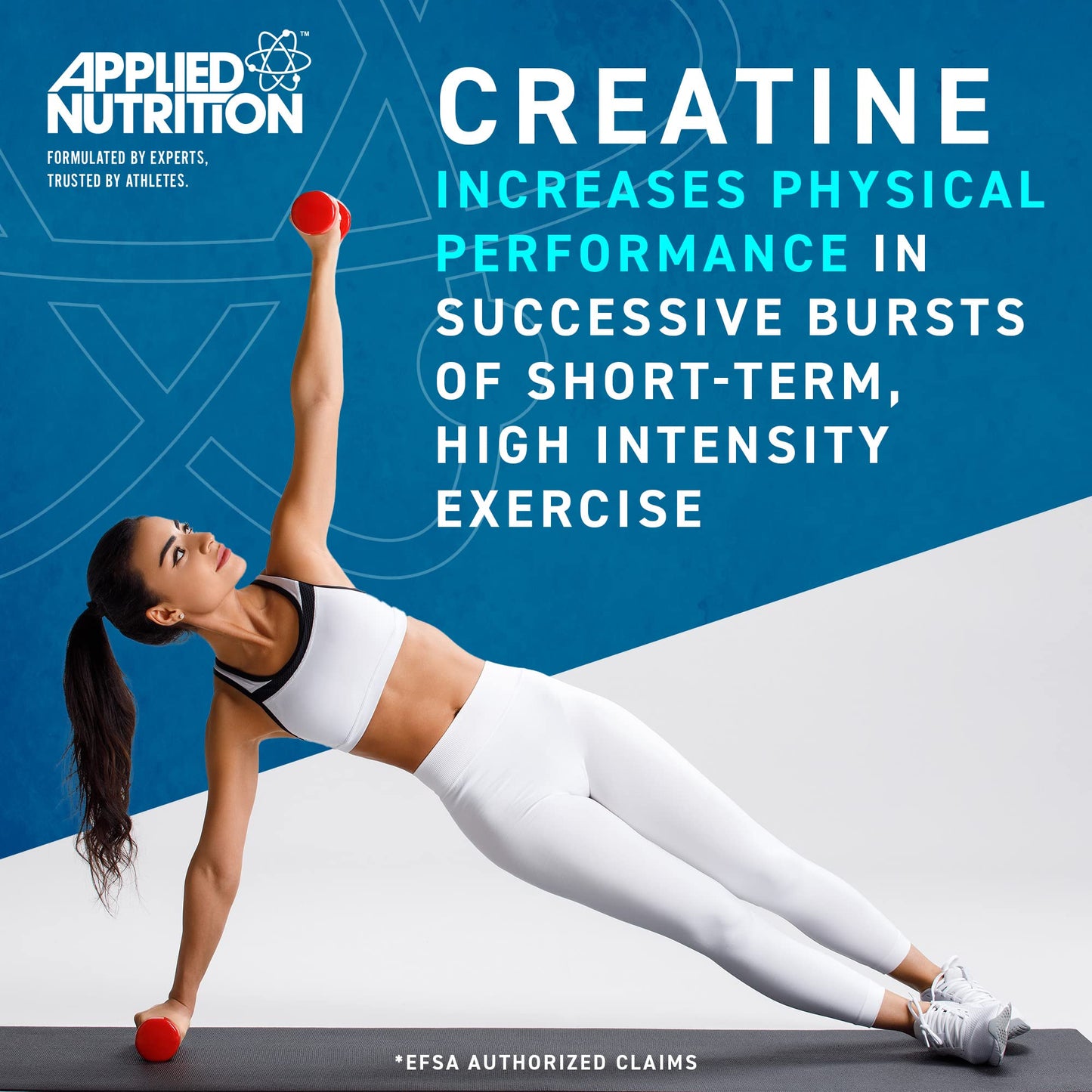 Applied Nutrition Creatine + 700ml Shaker | Creatine Monohydrate Micronized Powder with Flavour, Increases High-Intensity Physical Performance (250g - 50 Servings) (Cherry & Apple)