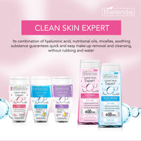 Bielenda Clean Skin Expert - 3-In-1 Soothing Micellar Water For Make-Up Removal And Cleansing Of The Face, Eyes And Lips - Clean Skin Expert 3 In 1 Soothing Micellar Water - 400 ml