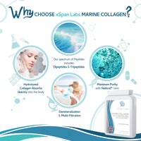 Marine Collagen 600mg 60 Capsules - Highly Bioavailable Naticol® Type 1 Produced by enzymatic hydrolysis ensuring The Highest Levels of oligopeptides with Maximum Purity