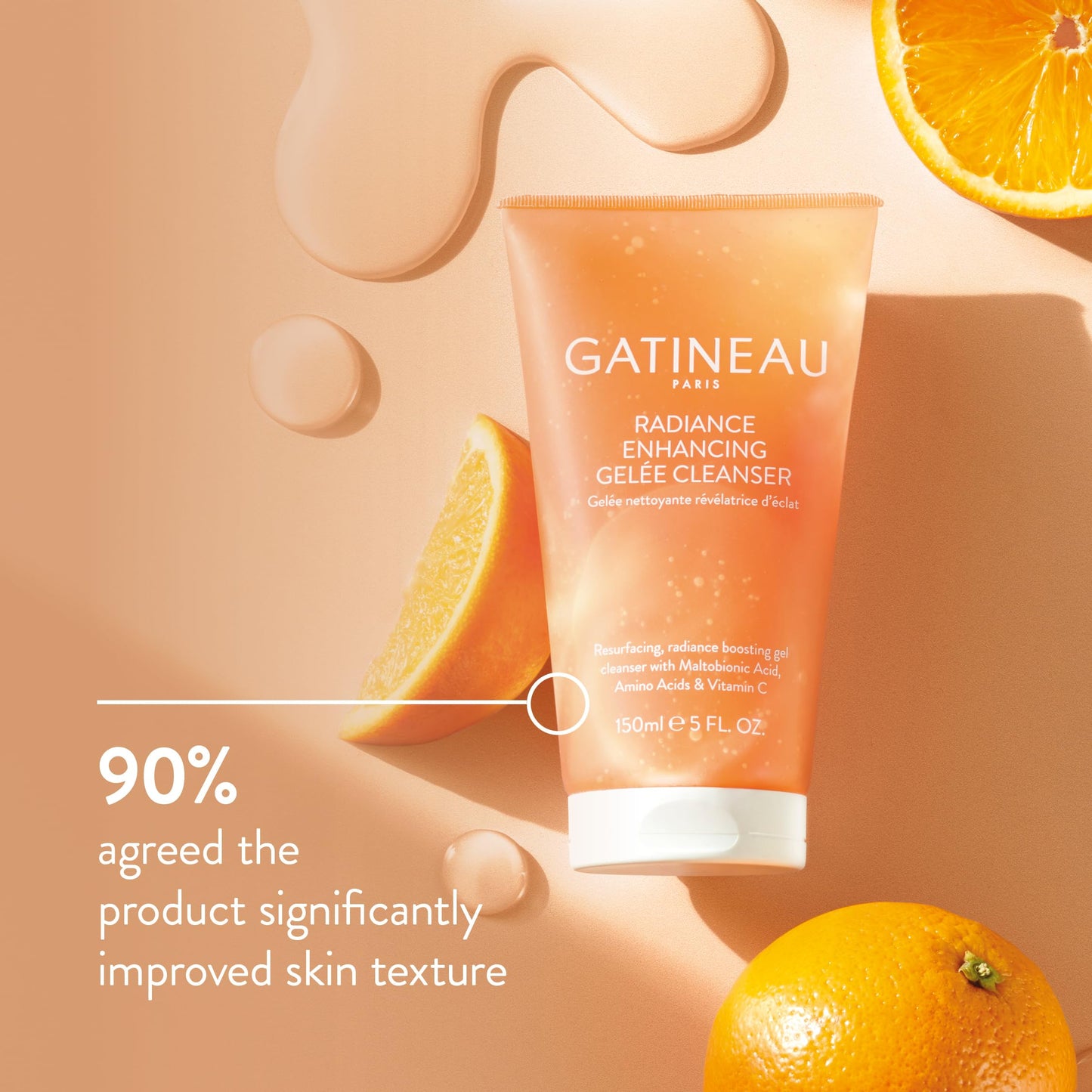 Gatineau - Radiance Enhancing Gelee Cleanser (150ml) Daily Gel Face Wash, Gently Exfoliating with Vitamin C