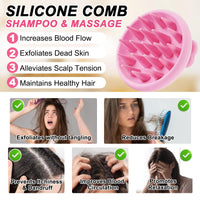 GMOLARSUSCO Batana Oil for Hair Growth with Scalp Massager, 100% Pure & Natural Raw Batana Oil from Honduras, Repairs Demaged Hair, Reduce Hair Loss for Healthier Thicker Fuller Hair 60ML