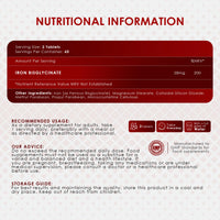 AMBROSIAL Ambrosial Iron Bisglycinate high Absorption Iron Supplements 28mg- Gluten Free Iron Supplements, Tiredness and Fatigue High Strength Iron Tablets | Iron Supplements for Women and Men- 120 Tablets