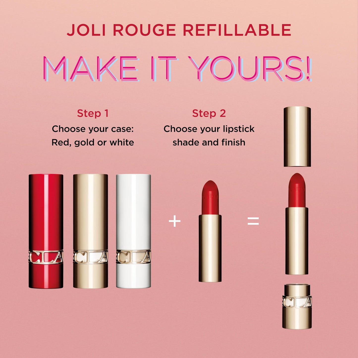 Clarins Joli Rouge Red Lipstick Case