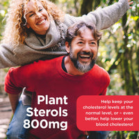 Healthspan Plant Sterols 800mg (90 Tablets) | Proven to Maintain & Lower Cholesterol Levels | Blocks Absorption of Dietary Cholesterol | Reduce The Risk of Coronary Heart Disease | Vegan