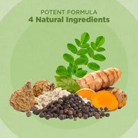 STRENGTH & SPICES100% Natural Vegan Food Supplements Strength & Spices Immune System Booster, Turmeric and Black Pepper Capsules with Moringa Powder, and Maca, Antioxidant-Rich Blend to Improve Immune Functions and Overall Wellness, 1000mg, 60 Capsules