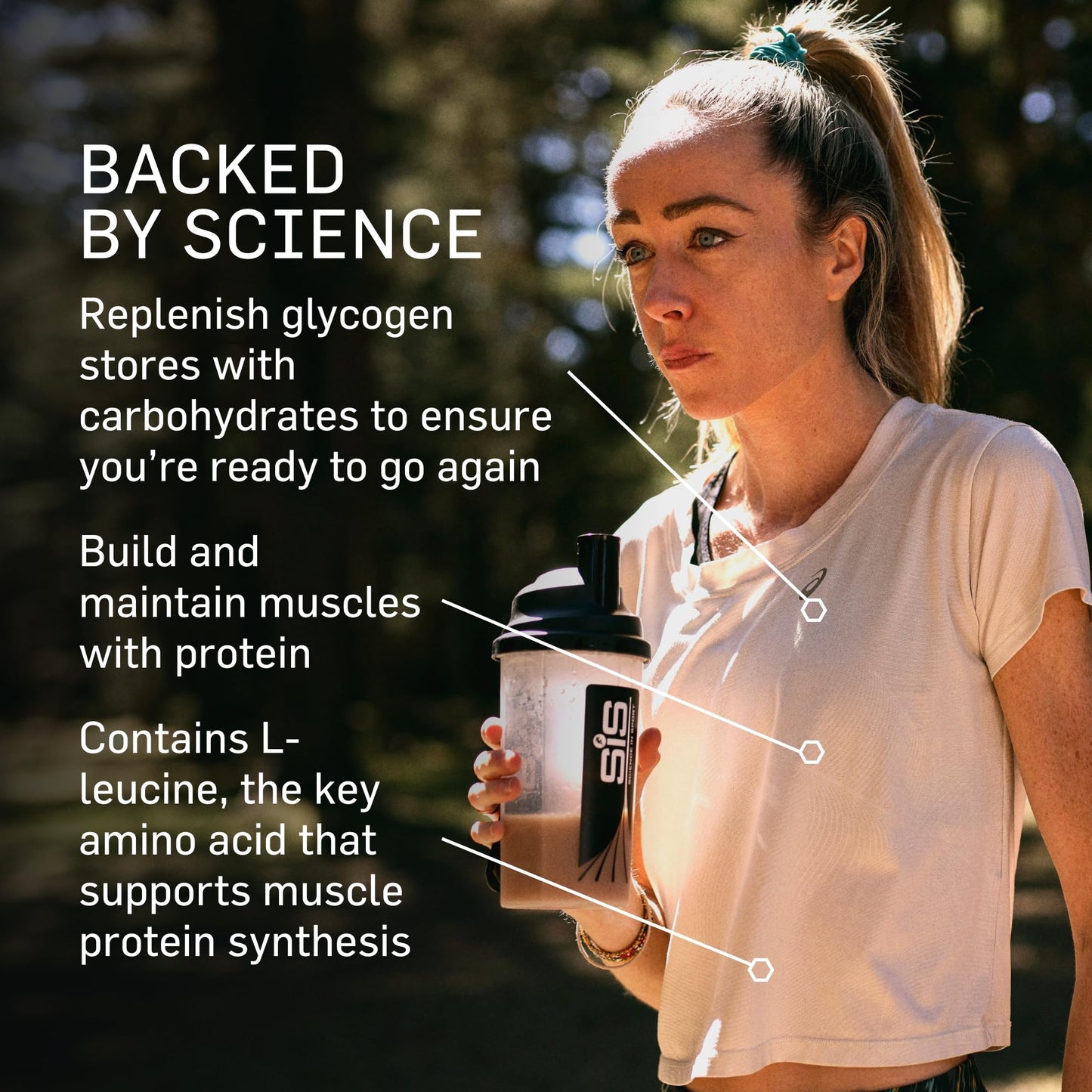 Science In Sport REGO Rapid Recovery Protein Powder, Strawberry Protein Powder with Added L-Leucine, Vitamins and Minerals for Muscle Recovery, 10 Servings, 500g