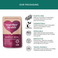 Gentle Iron – Together Health – Whole Food Nutrients – Iron and B Vitamins – Vegan Friendly – Made in The UK – 60 Vegecaps – Pack of 2