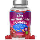 Multivitamin for Kids | 60 Vegan Gummies | 14 Essential Nutrients | with Vitamin A, B12, C, D & Zinc | Natural Strawberry Flavour | by Horbaach
