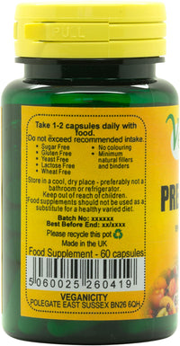 Veganicity Premier Garlic 500mg Digestive Health Supplement - 60 Capsules