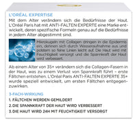 L'Oréal Paris Moisturising Care for the Face, Nourishing Anti-Ageing Cream with Collagen Biospheres, Reduces Wrinkles and Moisturises 24H Anti-Wrinkle Expert 35+, 1 x 50 ml