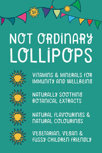 Healthipops Vitamin & Mineral Lollipops Vitamin D3 Suitable for Ages 4+ with Zinc, Orange Flavour 14 Lollipops
