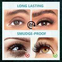 Wormeer Ultra Fine Waterproof Mascara for Short Eyelashes, Skinny Mascara Black Waterproof, Lengthening Eyelashes Black for Tiny Lashes-1Pcs