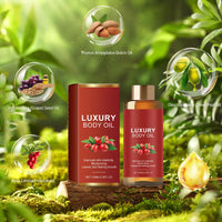 ISBEAUSOLS Magic Body Soothing Oil - Magic Luxury Body Oil - Firming & Tightening Body Oil for Dry Skin - Body Lotion for Women with Coconut, Honey & Rosehip - Radiant Skin, Effectively Improves Fine Lines