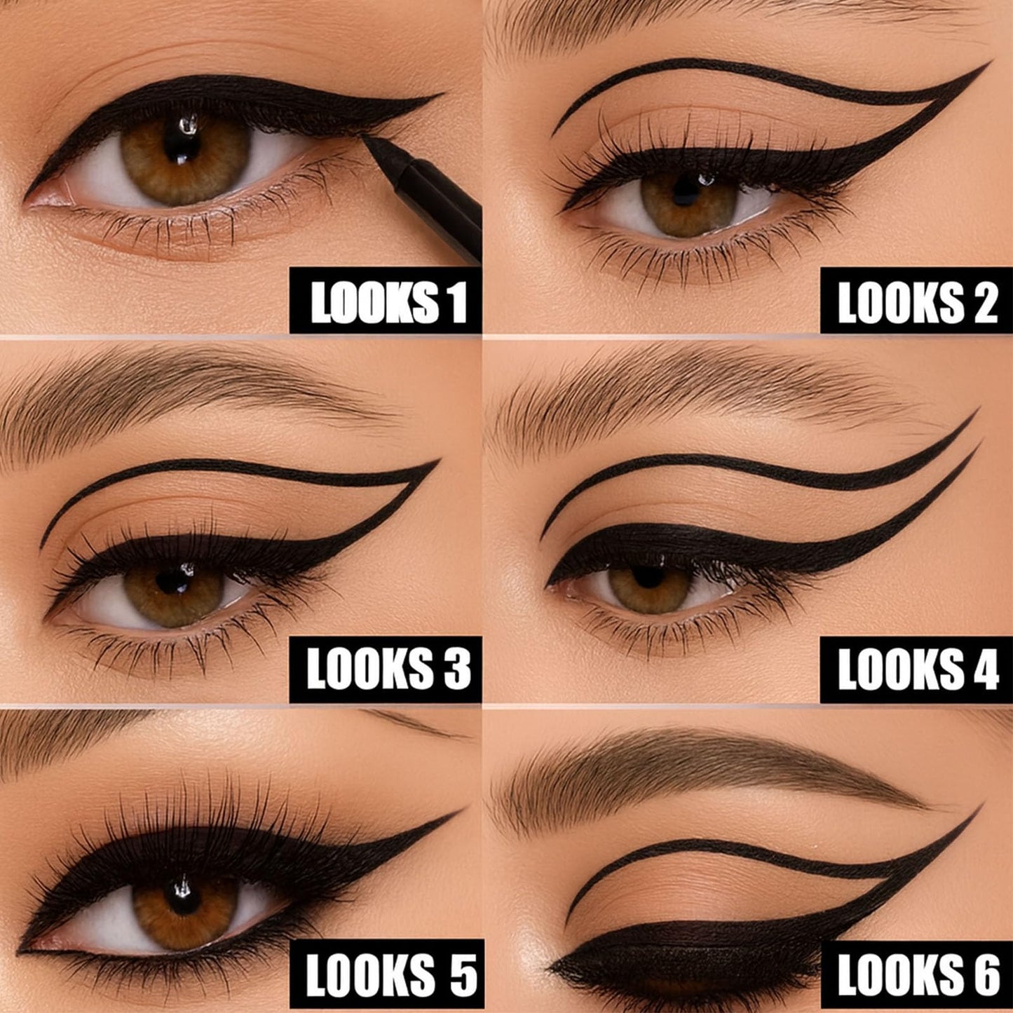 Generic Waterproof Liquid Eyeliner Pen, Smudge-Proof Long-Lasting Formula with Ultra-Fine Tip for Precise Application, Quick-Dry Highly-Pigmented Color, Ideal for Bold Eye Makeup – Classic Black