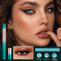 Wormeer Ultra Fine Waterproof Mascara for Short Eyelashes, Skinny Mascara Black Waterproof, Lengthening Eyelashes Black for Tiny Lashes-1Pcs
