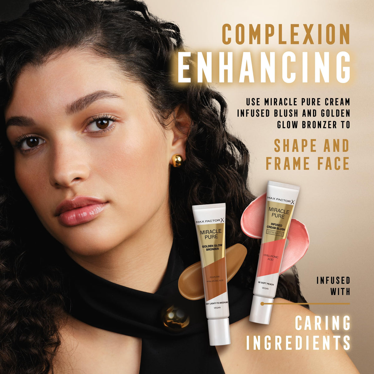 Max Factor Miracle Pure Cream Blush Matte Delicate Pink, Plumps & Hydrates, Buildable Glow, Infused with Hylaluronic Acid & Squalene, Lightweight Creamy Texture, All Day Glow, Fresh & Healthy Skin