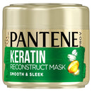 Pantene Smooth and Sleek Hair Mask, Keratin Hair Mask, Up to 72H of Smooth and Shiny Hair in 1 use, 300 ml