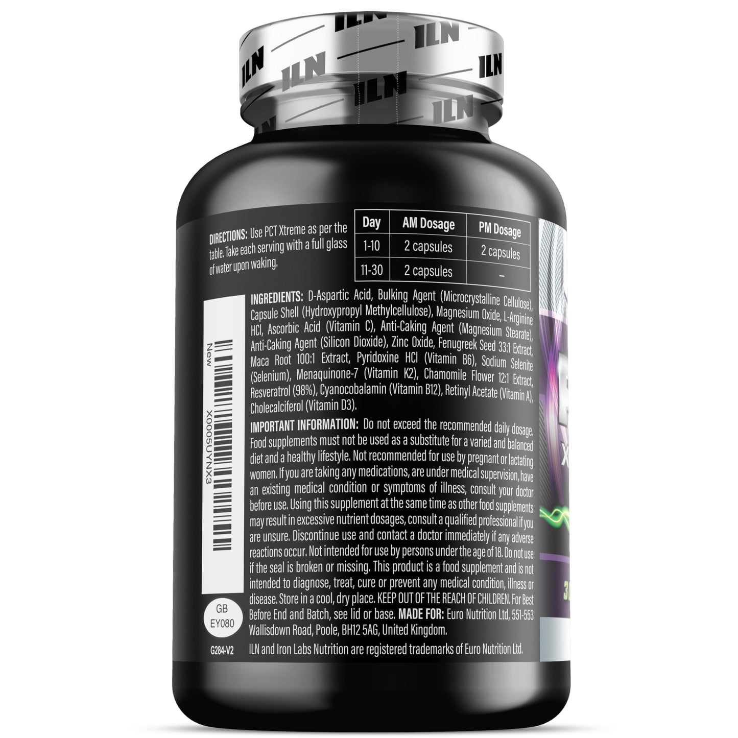 Iron Labs Nutrition PCT Xtreme – PCT Supplements for Men, Post Cycle Support – 80 Capsules