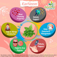 Ayushya Karneem (Karela Neem) Capsule, 60 Capsules, Natural, (Pack of 1)