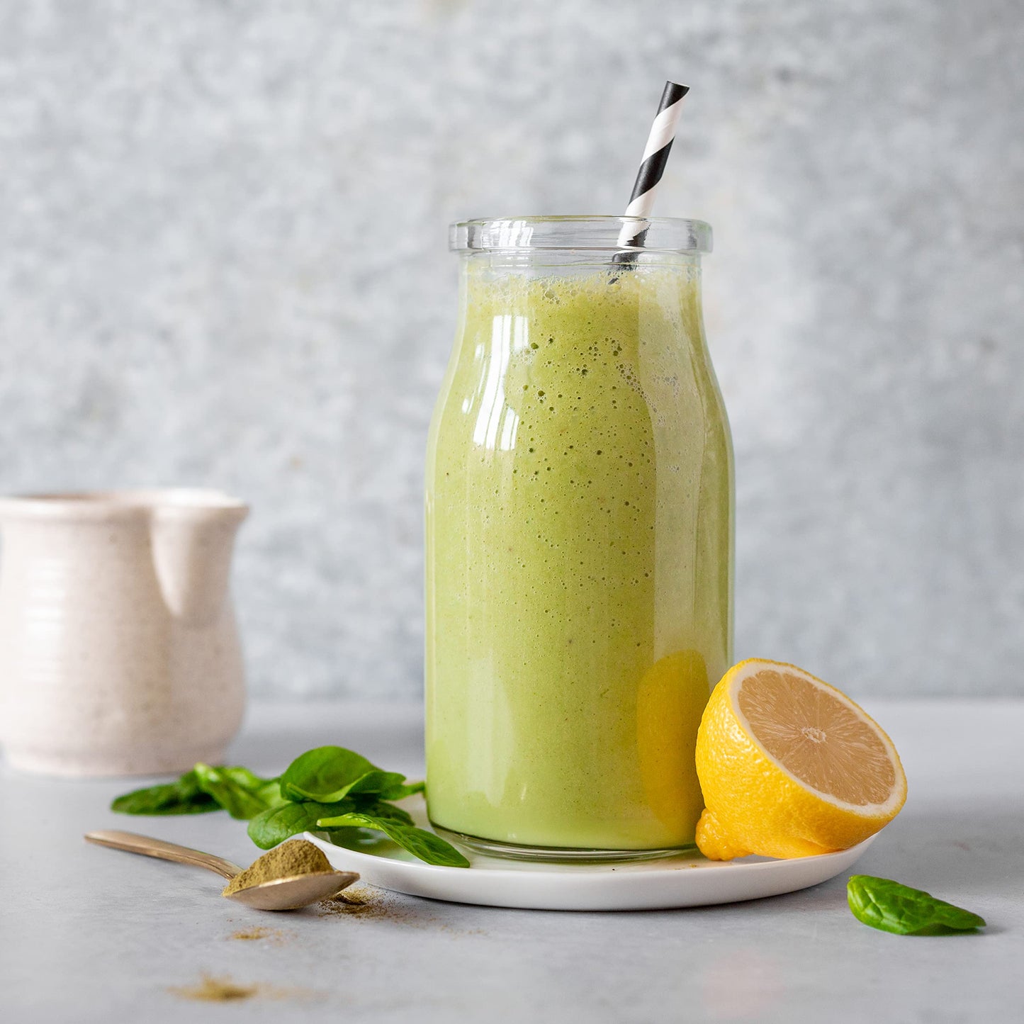 100% Organic Moringa Pure Leaf Powder 180g - Immunity - Straight from Farm - Raw, Vegan and Gluten-Free - Non-GMO - No Additives or Preservatives - Recyclable Glass Jar