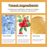 EverestBeauty 24K Gold Serum Pigmentation Uneven Skin Tone Dark Circles Collagen Boost