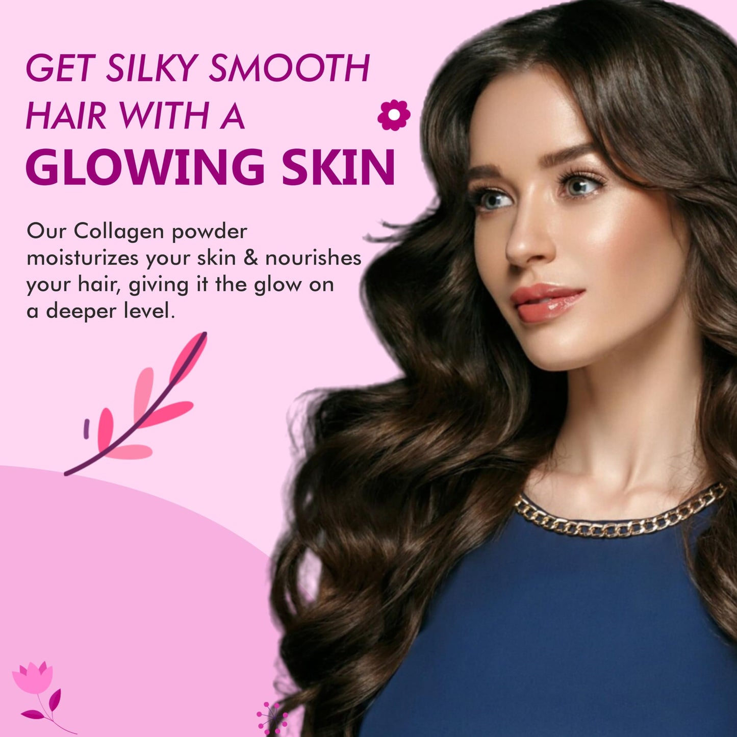 Vitaminnica Because your Health Matters Vitaminnica Vita Beauty Premium Bovine Collagen Powder (Type I & III) with Hyaluronic Acid, Glutathione, Vitamin C, Biotin & Vitamin E | for Glowing Skin & Anti-ageing | 30 Servings | Berries Flavour