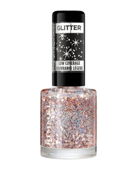 Rimmel London Glitter Nail Polish Top Coat, Disco Diva, 8 ml
