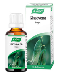 A.Vogel Ginsavena Drops | Herbal Food Supplement | Extract of Freshly Harvested Avena Sativa Herb & Eleutherococcus | Suitable for Vegans | 50ml