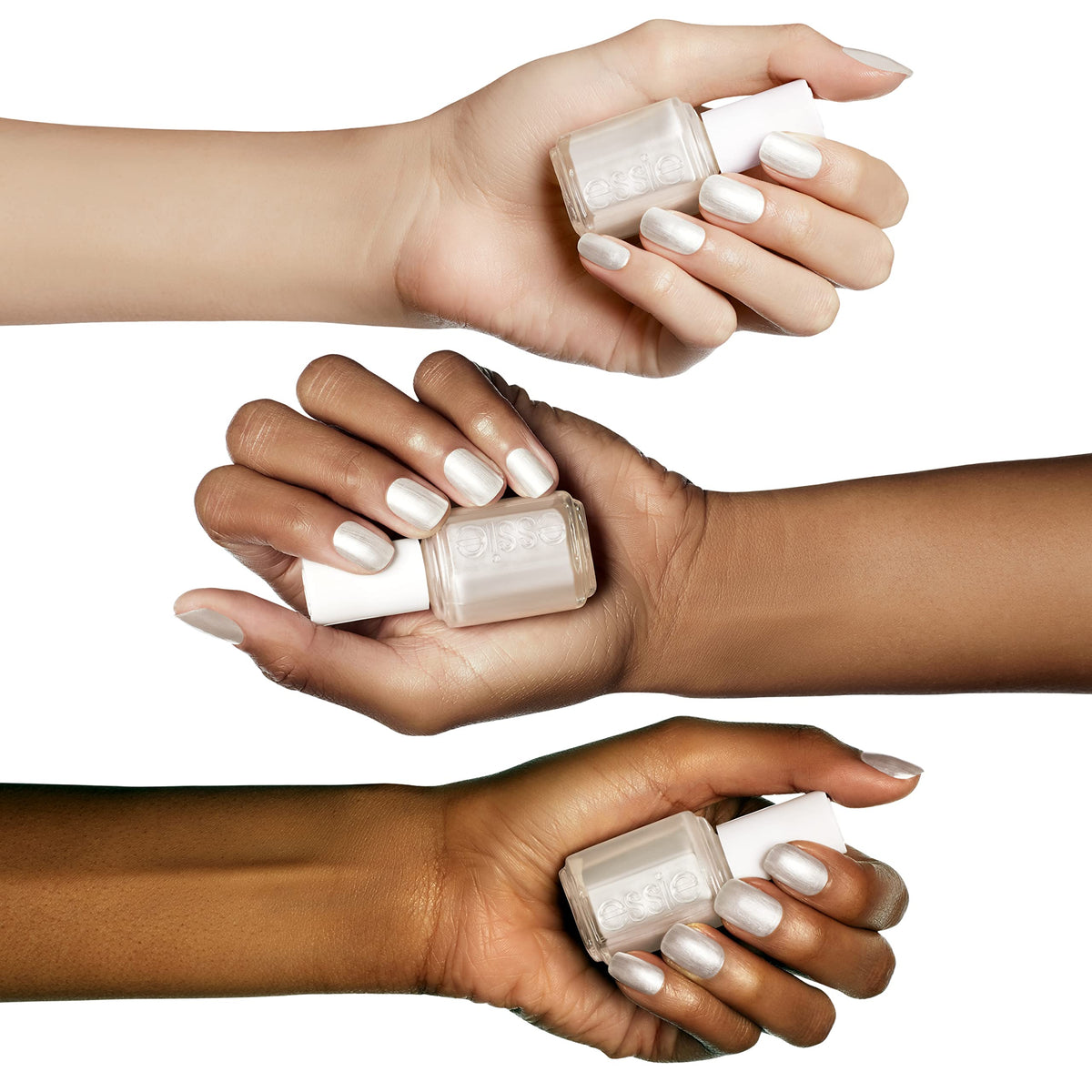 essie Essie Original Nail Polish, 4 Pearly White, Shimmer White Nail Polish, 13.5 Ml