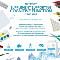 NeuroActive 120 Highly bioavailable Micro-Tablets - Magnesium Citrate, Zinc Picolinate, Copper Glycinate & Vitamin B6 Balanced for Children and Adults - Vegan - UK Made