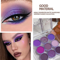 GEEWHILE Purple Eyeshadow Palette Violet Purple Eye Shadows Palette For Women, Long Lasting Shimmer Matte Eyeshadow Make-Up Palettes Waterproof Highly Pigmented Blendable Dream Purple Eyeshadow Palette